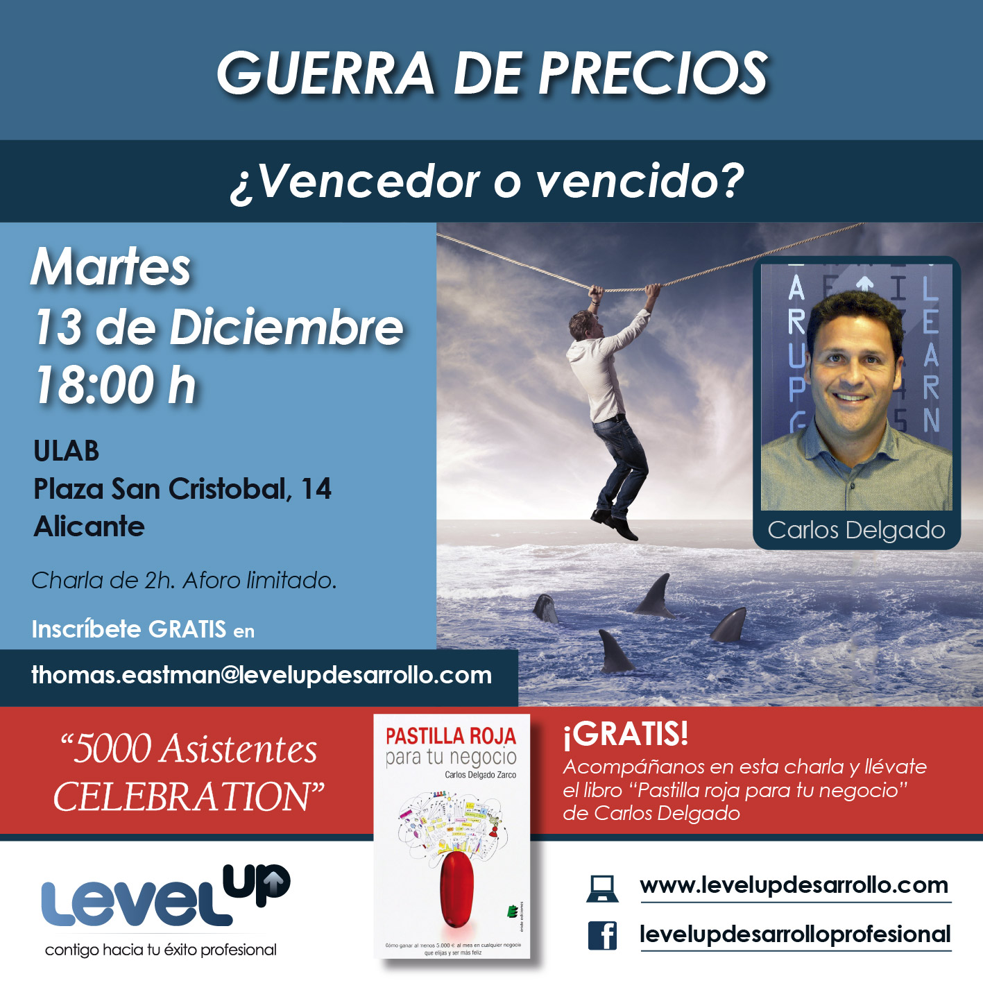 Conferencia Gratuita Guerra de Precios por Carlos Delgado
