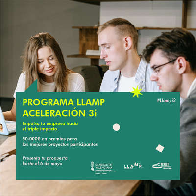 La 2ª edición de LLAMP 3i premiará con 50.000 euros a las empresas con mayor impacto